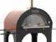 AgriEuro Premium Line Cibus Red - Outdoor wood-fired pizza oven 100x80 - 5 pizzas