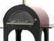 AgriEuro Premium Line Cibus Red - Outdoor wood-fired pizza oven 100x80 - 5 pizzas