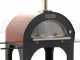 AgriEuro Premium Line Cibus Red - Outdoor wood-fired pizza oven 100x80 - 5 pizzas
