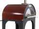 AgriEuro Premium Line Cibus Red - Outdoor wood-fired pizza oven 100x80 - 5 pizzas