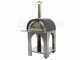 AgriEuro Premium Line Cibus Inox - Outdoor wood-fired pizza oven 60x60 - 2 pizzas