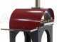 AgriEuro Premium Line Cibus Red - Forno a legna per pizza da esterno 60x60 - 2 pizze