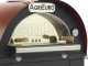 AgriEuro Premium Line Cibus Red - Forno a legna per pizza da esterno 60x60 - 2 pizze