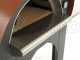 AgriEuro Premium Line Cibus Red - Forno a legna per pizza da esterno 60x60 - 2 pizze