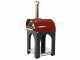 AgriEuro Premium Line Cibus Red - Forno a legna per pizza da esterno 60x60 - 2 pizze