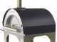 AgriEuro Premium Line Cibus Inox - Outdoor wood-fired pizza oven 100x80 - 5 pizzas