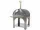 AgriEuro Premium Line Cibus Inox - Outdoor wood-fired pizza oven 100x80 - 5 pizzas