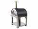 AgriEuro Premium Line Cibus Inox - Outdoor wood-fired pizza oven 100x80 - 5 pizzas