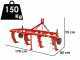 Agricultural subsoiler light series 170 - 7 elements - Steel wheels
