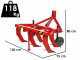 Agricultural subsoiler light series 120 - 5 elements - Steel wheels