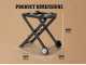 Woodfire electric barbecue folding trolley - Ninja