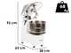 Fimar 18SR - Spiral mixer with tilting head