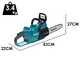 Makita XGT UC026GZ - 40V Battery-powered electric saw - 40cm cut - WITHOUT BATTERY AND CHARGER