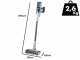 Shark FloorDetect BU1120EU - Vacuum Cleaner - Battery-powered Broom - 18V 2.3Ah Battery