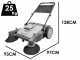 Comet CSW 950 MF - Manual push sweeper with collection box