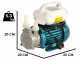 Tellarini ALM 20 L-SR - Electric Stainless Steel Transfer Pump - NYLON Straight + Curved Fittings