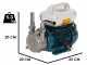 Tellarini ALM 20-SR - Electric stainless steel oil transfer pump - Straight + curved stainless steel fittings
