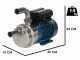 Tellarini ALT 30L - Electric Stainless Steel Oil Transfer Pump - STAINLESS STEEL Straight + Curved Fittings