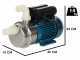 Tellarini ALT 30 - Electric Stainless Steel Oil Transfer Pump - NYLON Straight + Curved Fittings - Three-phase
