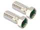 Tellarini ALM 30 - Electric Stainless Steel Oil Transfer Pump - STAINLESS STEEL Straight Fittings