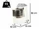 Fimar 25SB - Spiral mixer - 25 Kg