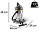Lavor WTP 30 XE - Wet and dry vacuum cleaner - Stainless steel tank 30 lt - 1600 W