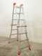 Gierre Peppina AL020DS - 2x8 steps, 4.70 m - Aluminium telescopic ladder