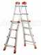 Gierre Peppina AL020DS - 2x8 steps, 4.70 m - Aluminium telescopic ladder