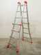 Gierre Peppina AL020DS - 2x8 steps, 4.70 m - Aluminium telescopic ladder