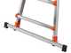 Gierre Peppina AL020DS - 2x8 steps, 4.70 m - Aluminium telescopic ladder