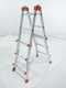 Gierre Peppina AL020DS - 2x8 steps, 4.70 m - Aluminium telescopic ladder