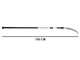 Castellari PO35P+ATO2 - Saw on aluminium oval pole - 150-240 cm - 35 cm blade