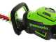 Greenworks GD60HT66K2 - Battery electric hedge trimmer 60V/2Ah - 66 cm blade