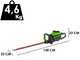 Greenworks GD60HT66K2 - Battery electric hedge trimmer 60V/2Ah - 66 cm blade