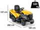 Stiga Estate 7102 W - Lawn tractor - hydrostatic transmission - collection box - mulching