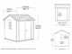 Keter Newton plus 757/775 - Garden shed - With windows