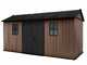 Keter Newton plus 7515/1575 - Garden shed - With double door and windows