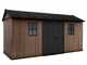 Keter Newton plus 7515/1575 - Garden shed - With double door and windows