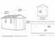 Keter Newton plus 7515/1575 - Garden shed - With double door and windows