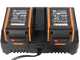 Worx Nitro WG745E - Cordless Lawn Mower - 2x20V/4Ah - Cutting Width 41cm
