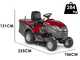 Castelgarden XHT 240 4WD - Lawn Tractor with Collection Bag - Hydrostatic Transmission