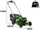 Greenworks GD60LM51SPK4 - Battery-powered self-propelled lawn mower - 60V/4Ah - Cutting width 51 cm