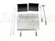 Cruccolini Fuocone Umbria 70x58 Wood-fired Barbecue in Sheet Metal with Stainless Steel Grid