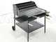 Cruccolini Fuocone Umbria 70x58 Wood-fired Barbecue in Sheet Metal with Stainless Steel Grid