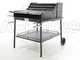 Cruccolini Fuocone Umbria 70x58 Wood-fired Barbecue in Sheet Metal with Stainless Steel Grid