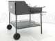 Cruccolini Fuocone Umbria 70x58 Wood-fired Barbecue in Sheet Metal with Stainless Steel Grid