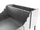 Cruccolini Fuocone Umbria 70x58 Wood-fired Barbecue in Sheet Metal with Stainless Steel Grid