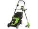 Greenworks G48LM41ST25K2X - Battery Lawnmower + Battery Trimmer Kit - 48V - 2x 24V/2Ah