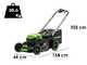 Greenworks GD48LM51SPIIK5 - Battery-powered self-propelled lawn mower - 48V/5Ah - Cutting width 51 cm
