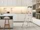 Hailo ProfiStep XXL, 4 steps, 1.46 m - Aluminium stepladder with stand